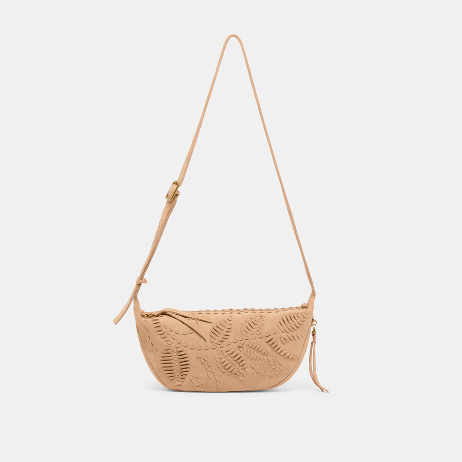 lipari crossbody beige suede