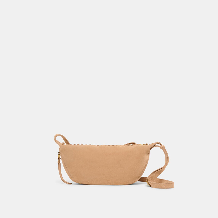 lipari crossbody beige suede