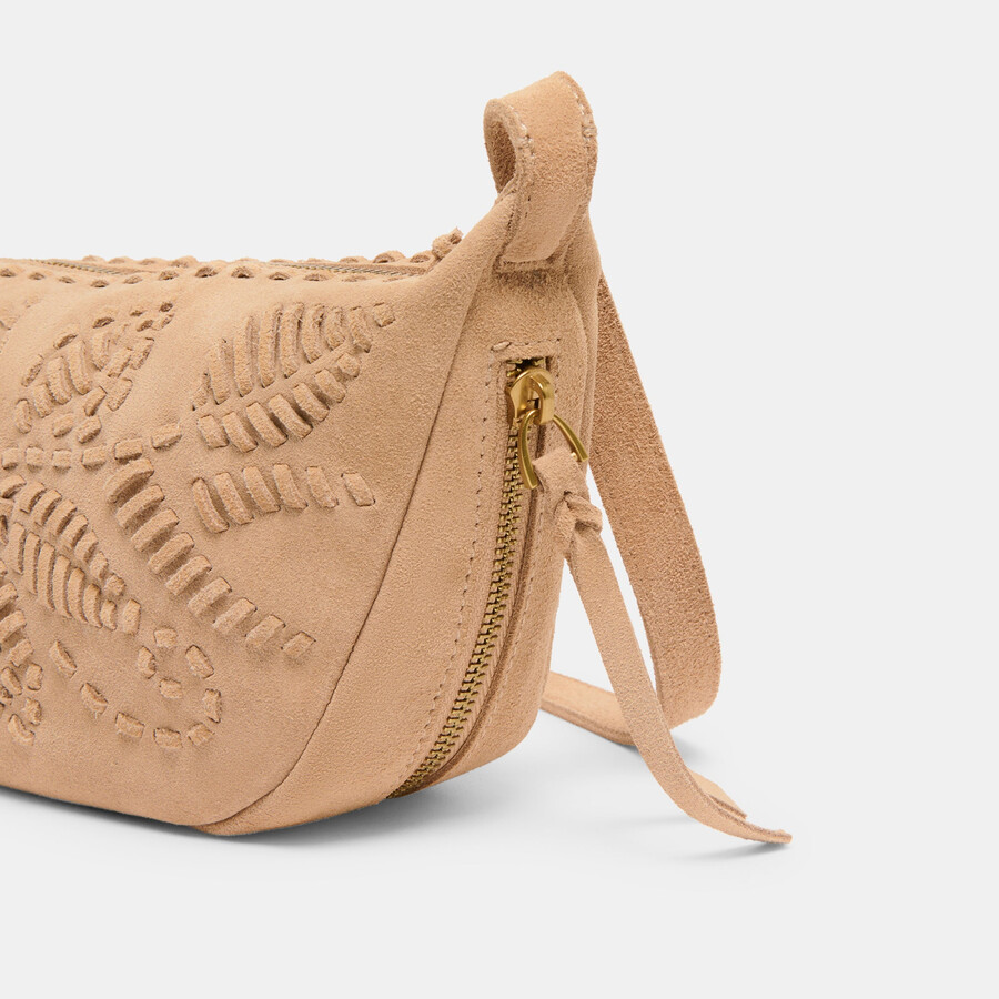 lipari crossbody beige suede