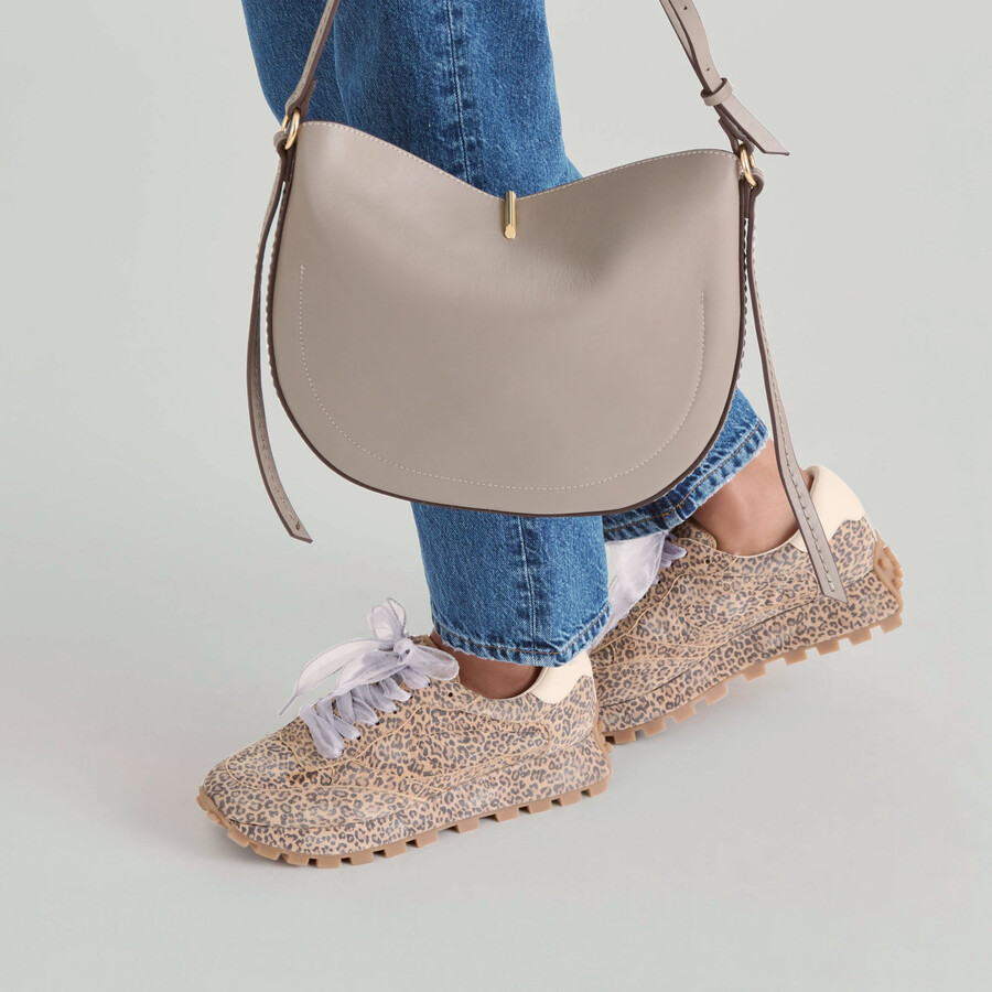 burano crossbody grey leather