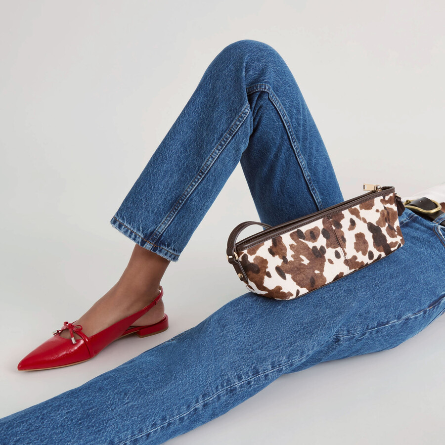 savaii shoulder bag cocoa calf hair