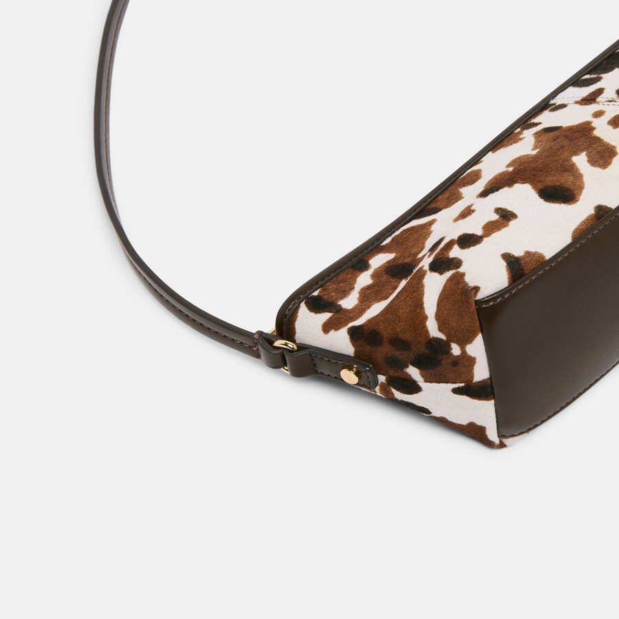 savaii shoulder bag cocoa calf hair