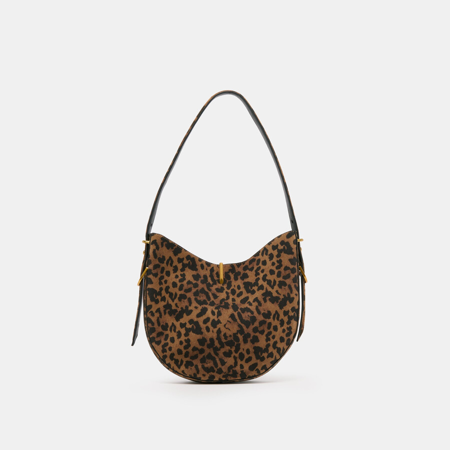 bree shoulder bag leopard suede