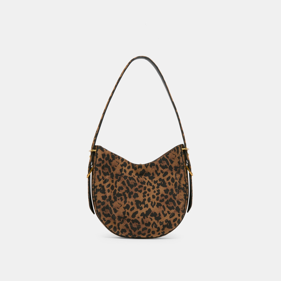 bree shoulder bag leopard suede