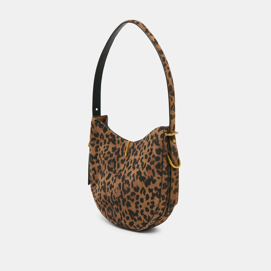 bree shoulder bag leopard suede
