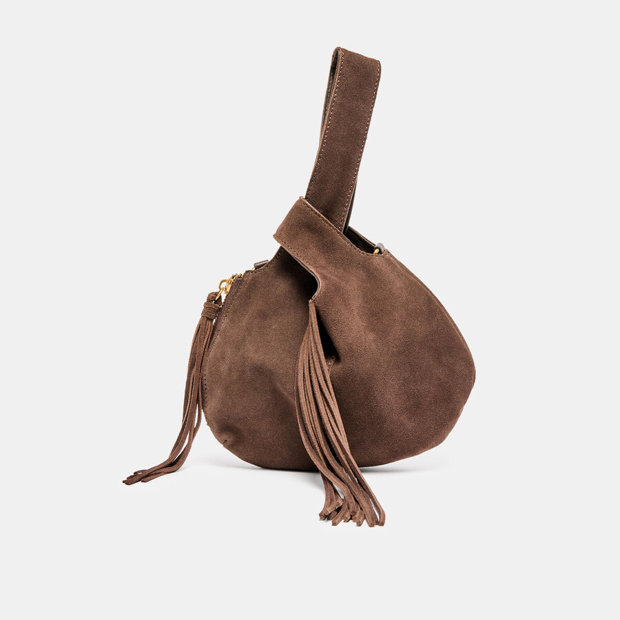zury handbag espresso suede