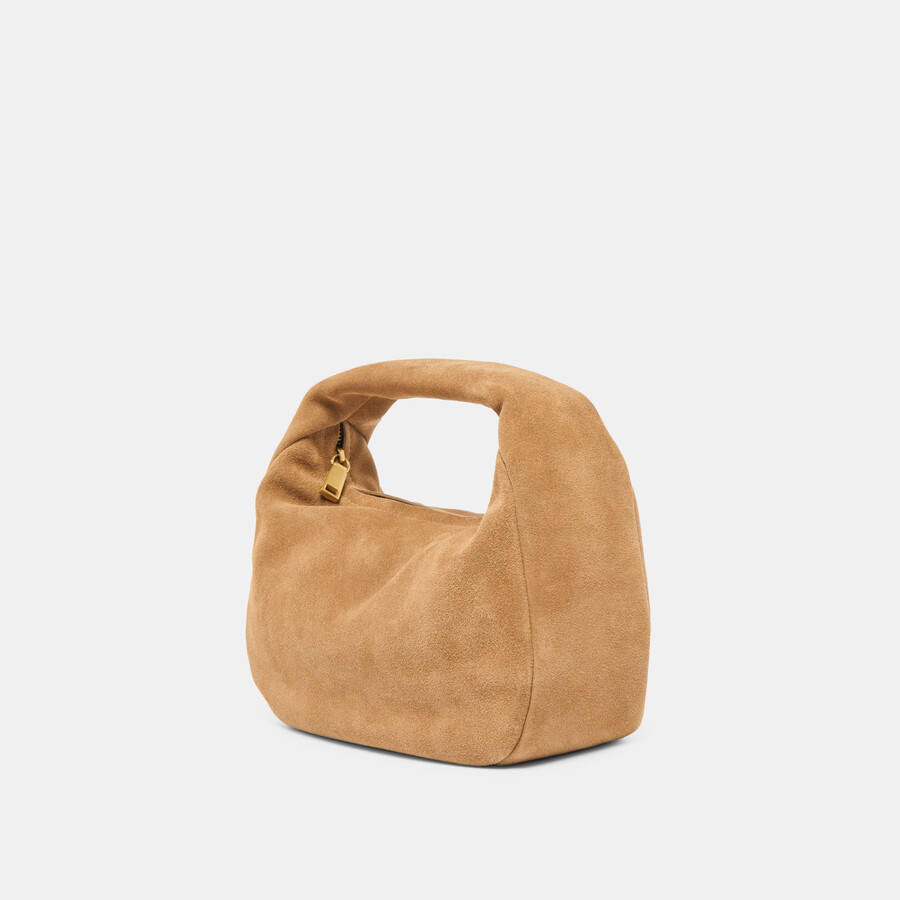 frankie handbag brown suede