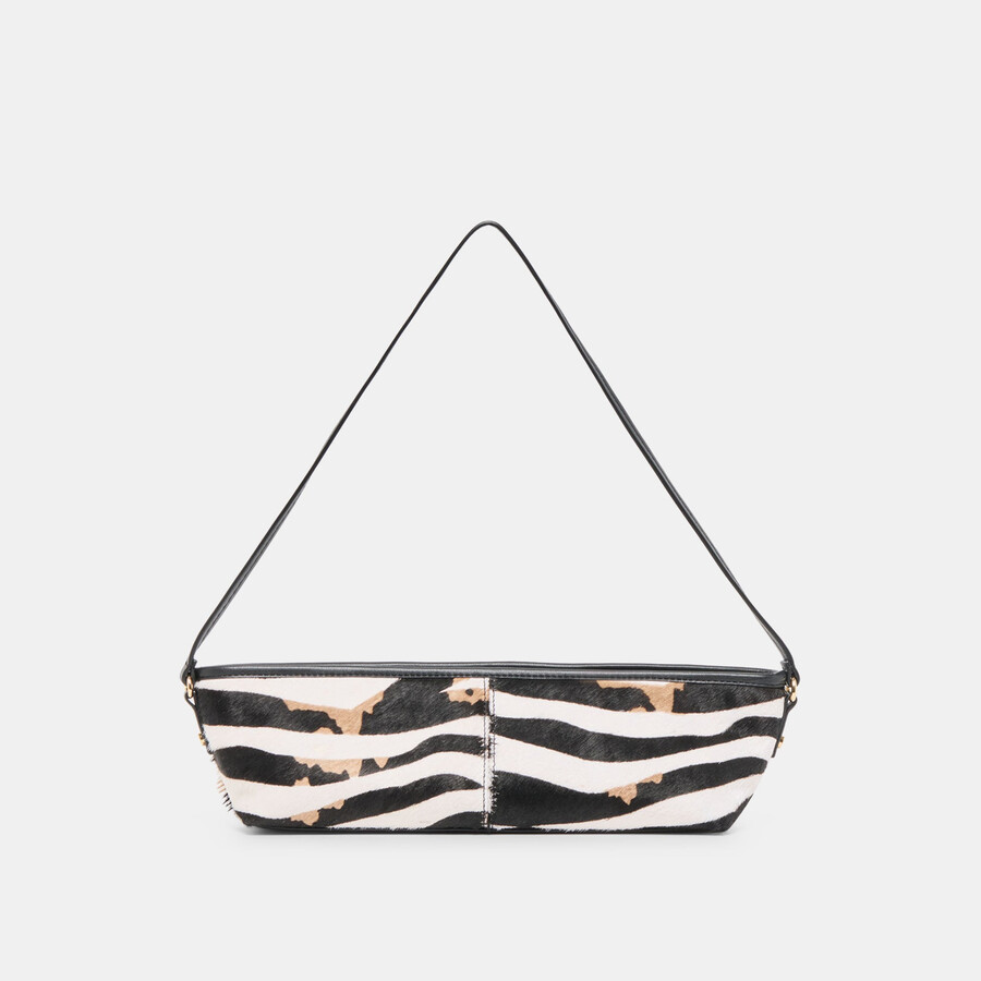 savaii shoulder bag zebra calf hair