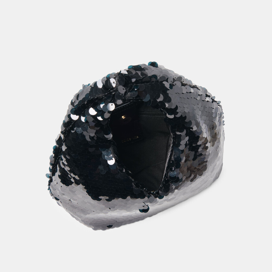 dahlia sequin handbag black sequin