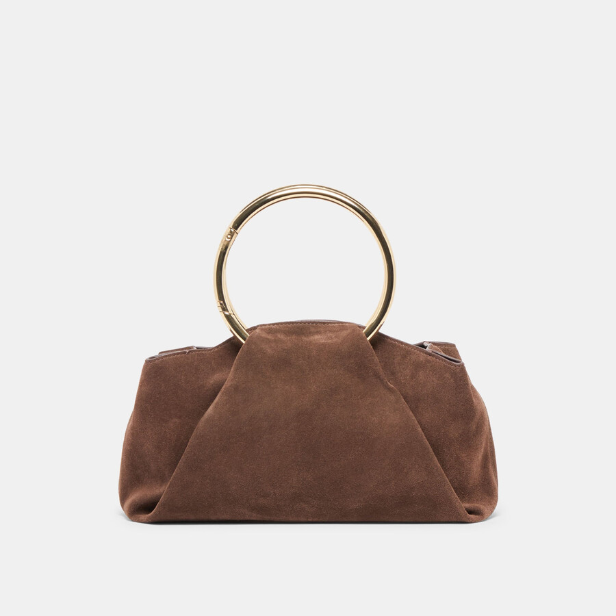 channing handbag espresso suede