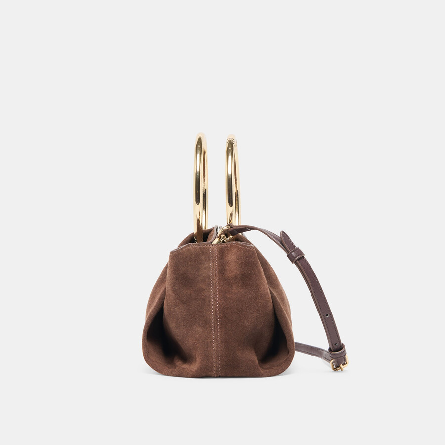 channing handbag espresso suede