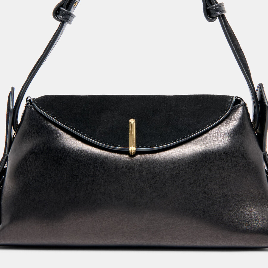 devyn shoulder bag black leather