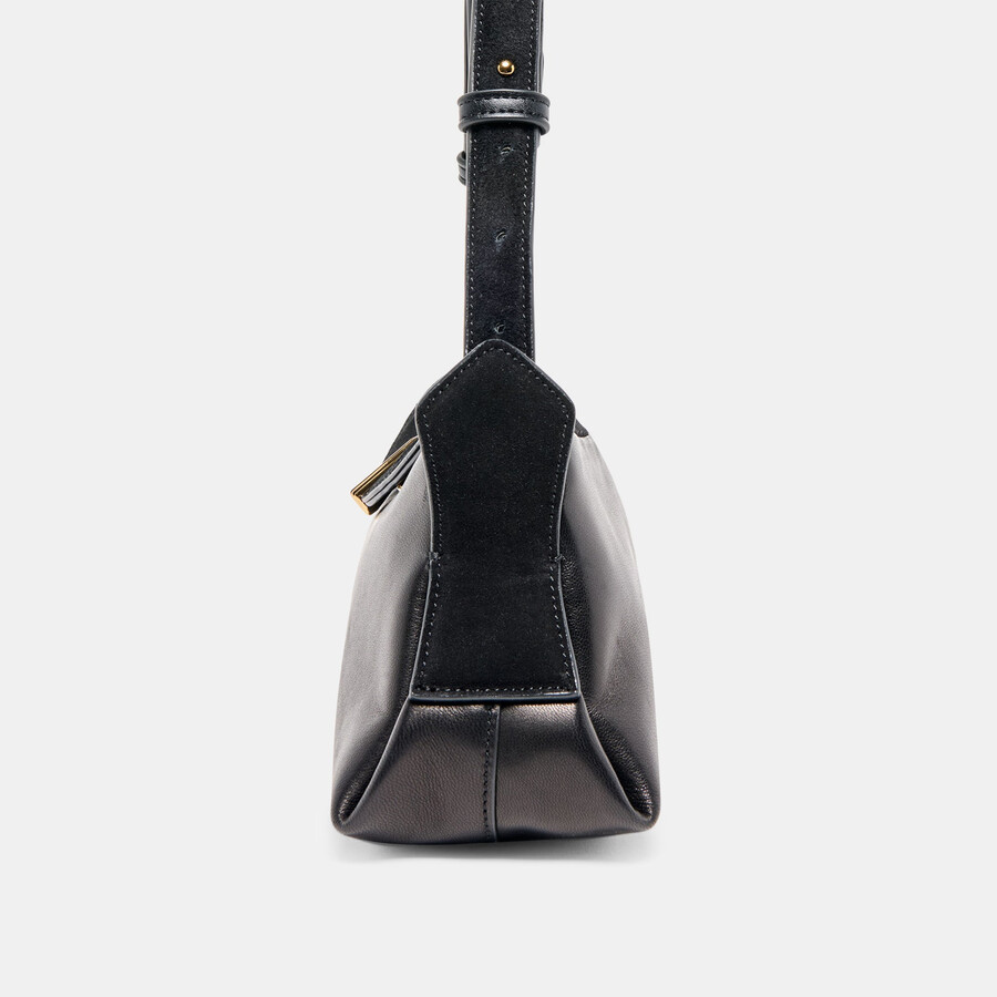 devyn shoulder bag black leather