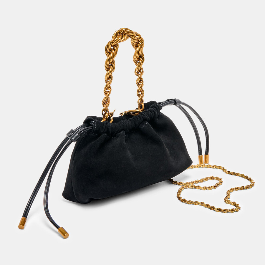 cleo crossbody black suede