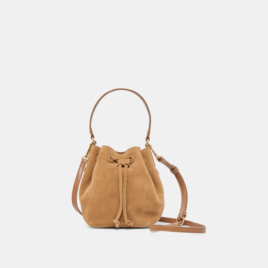 amaru crossbody brown suede