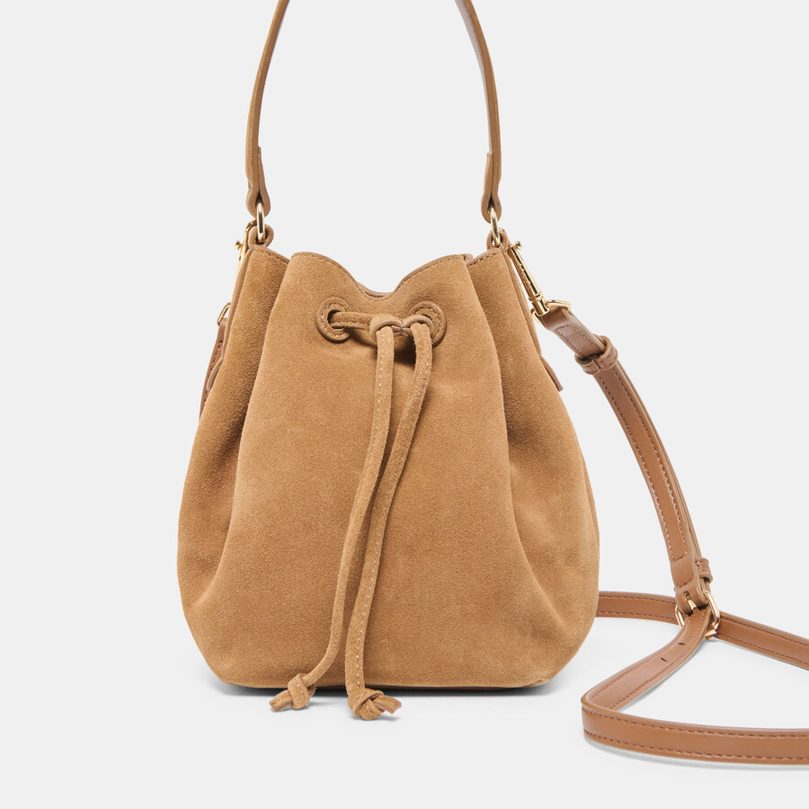 amaru crossbody brown suede