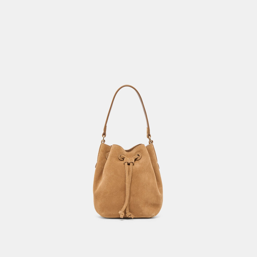 amaru crossbody brown suede