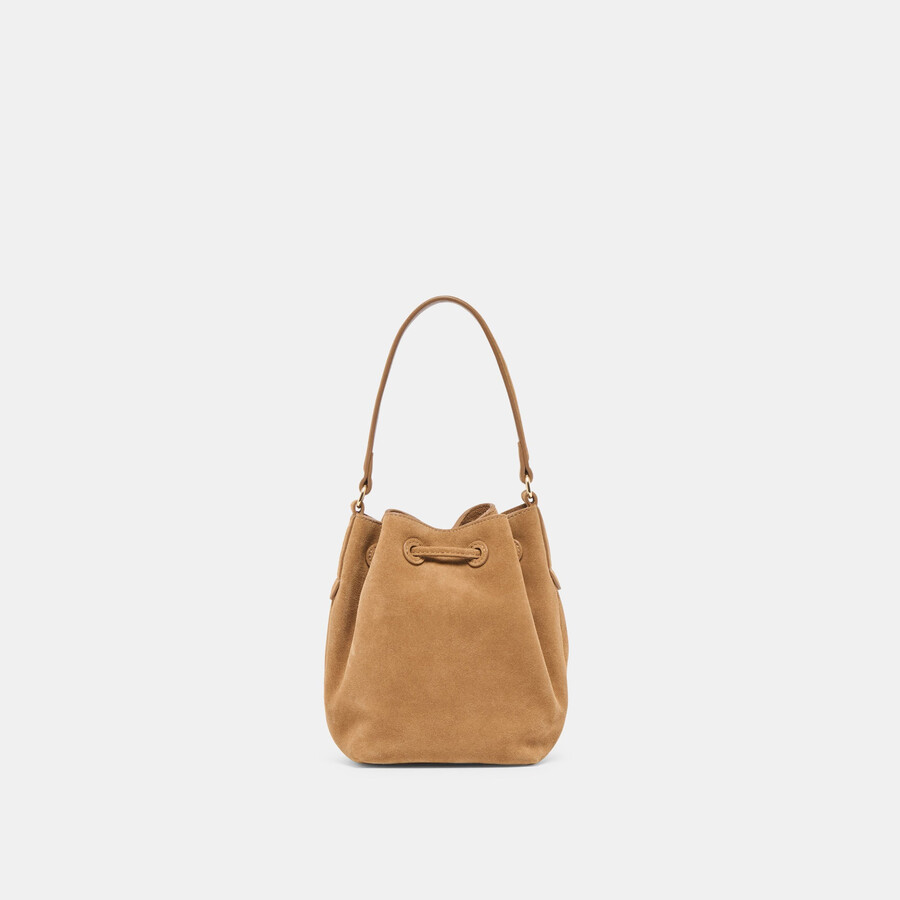 amaru crossbody brown suede