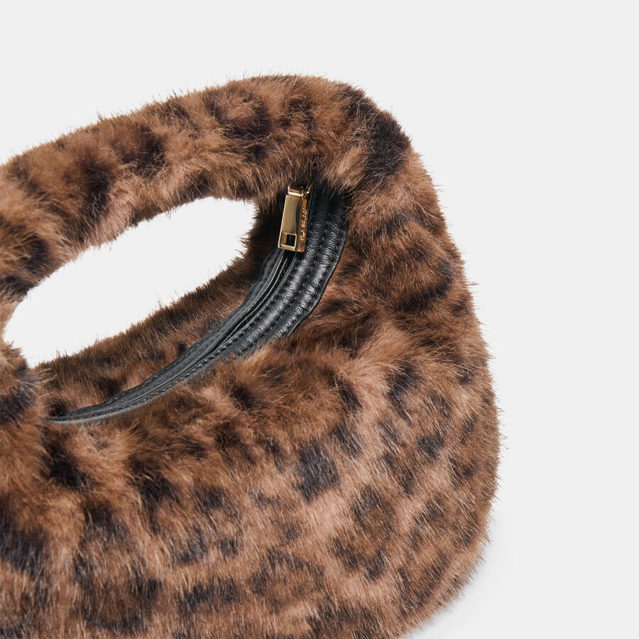 frankie handbag leopard plush