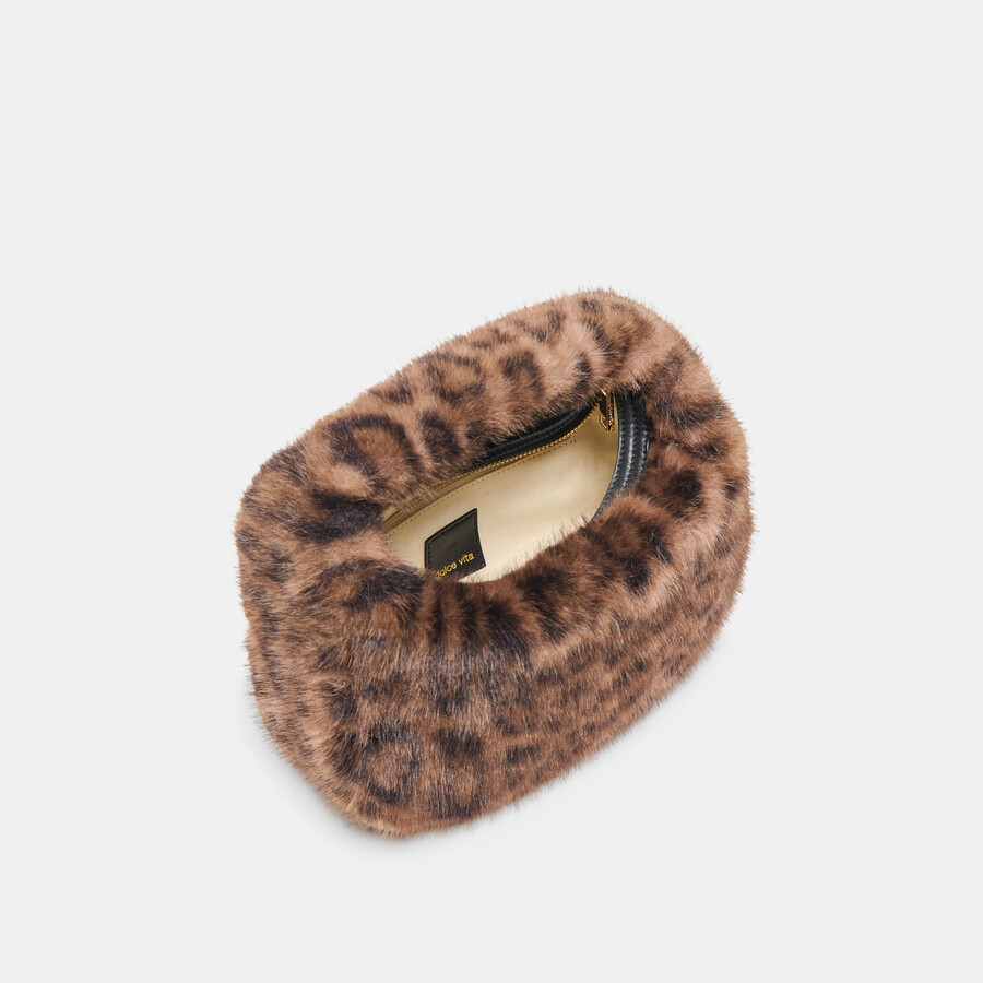 frankie handbag leopard plush