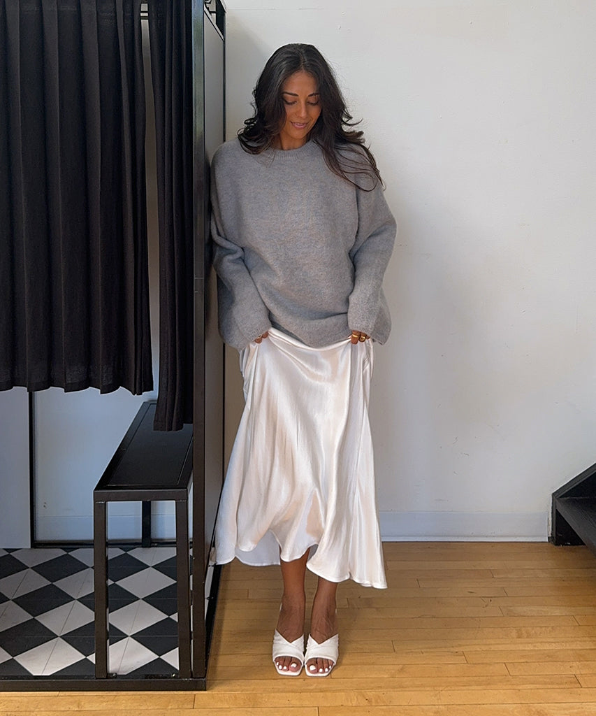 carlan heels off white silk