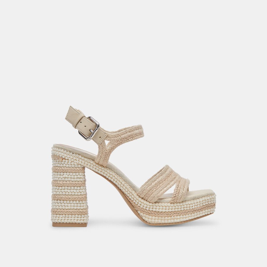 anira pearl heels ivory pearls