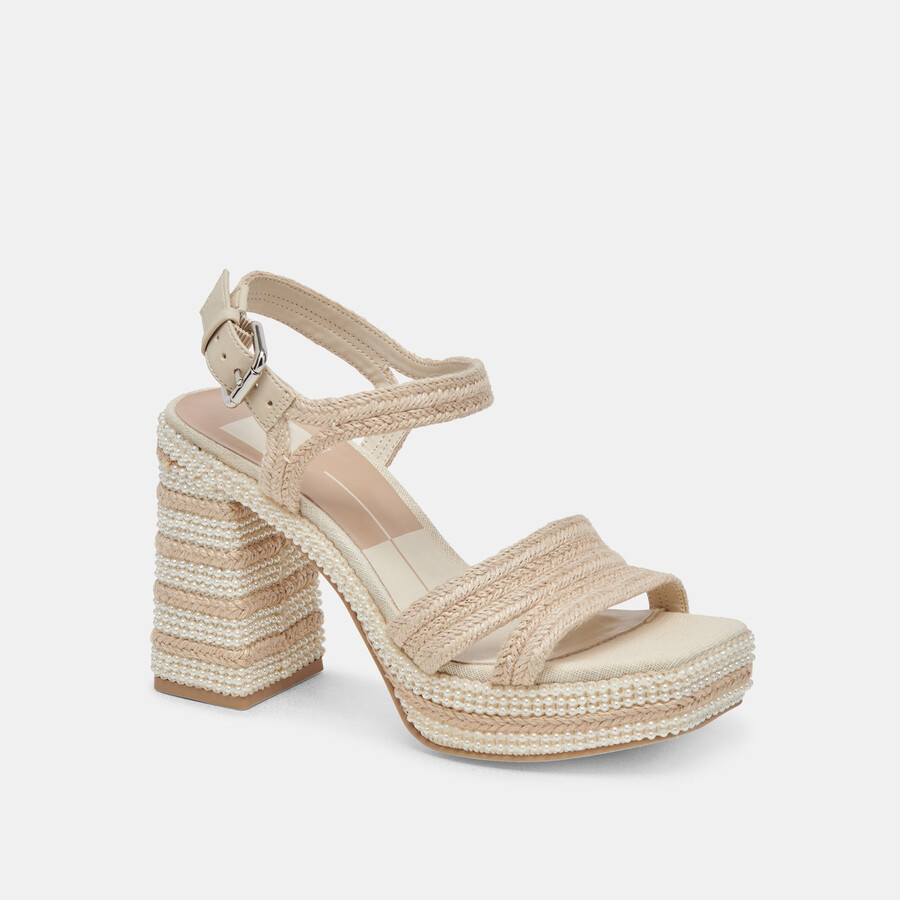 anira pearl heels ivory pearls