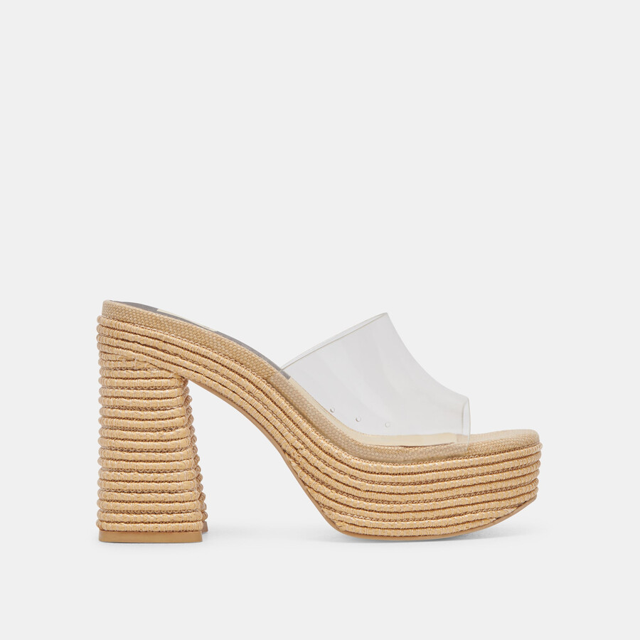 lichia heels natural vinyl