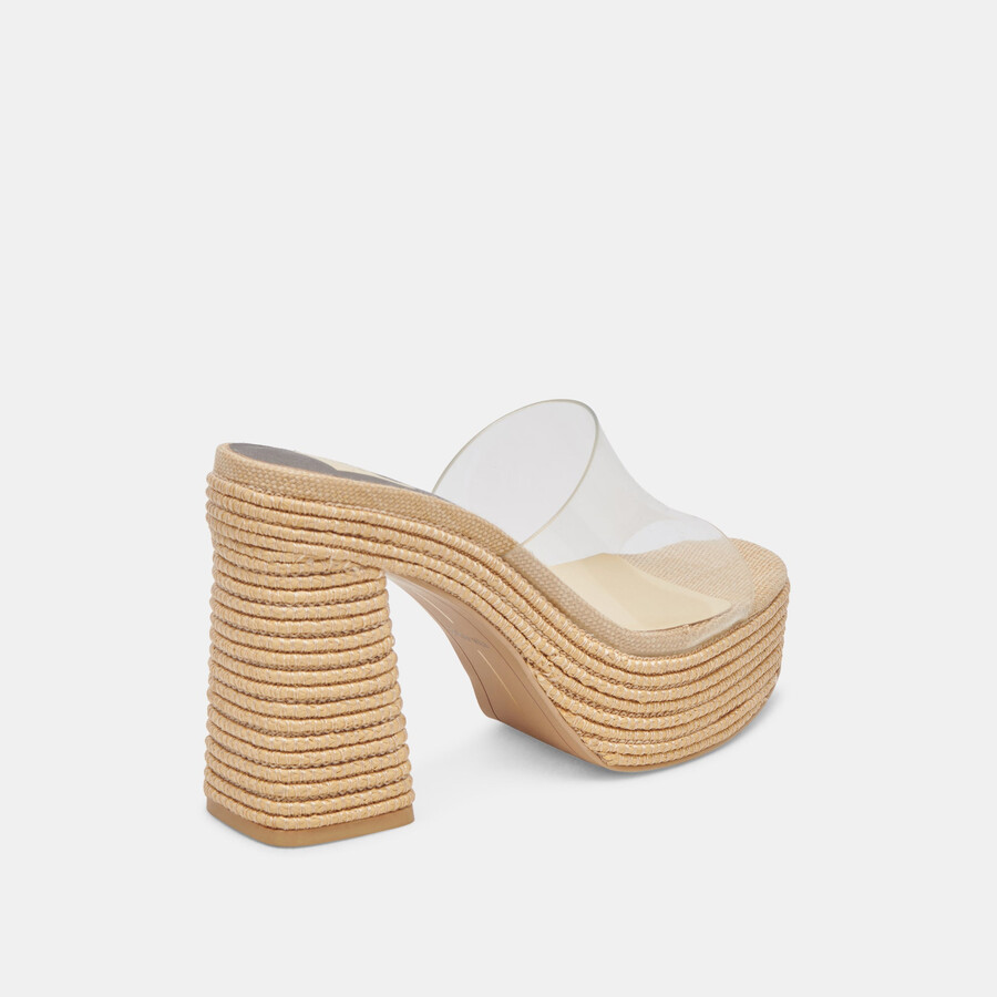lichia heels natural vinyl