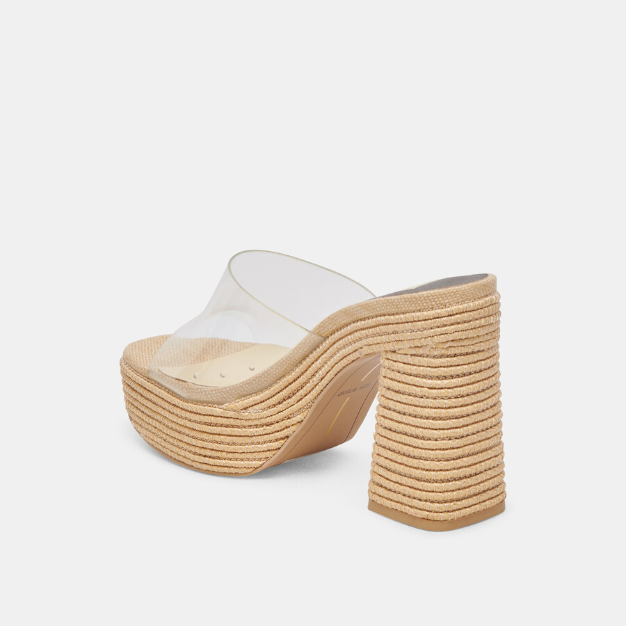 lichia heels natural vinyl