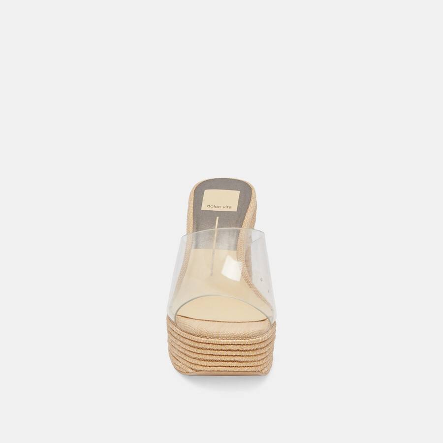 lichia heels natural vinyl