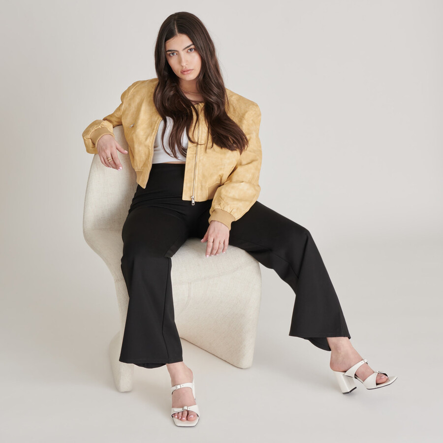 shane heels off white crinkle patent