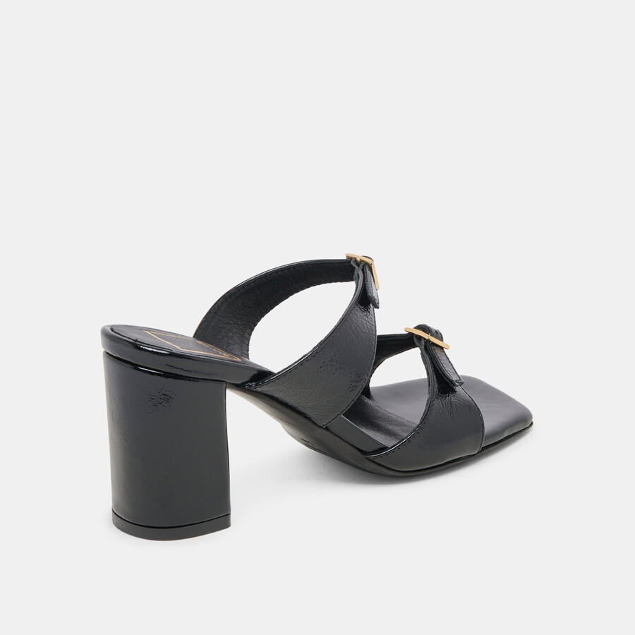 shane heels midnight crinkle patent