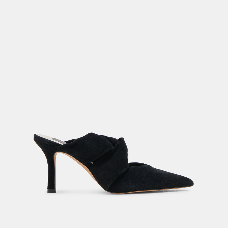 kelsy heels onyx suede