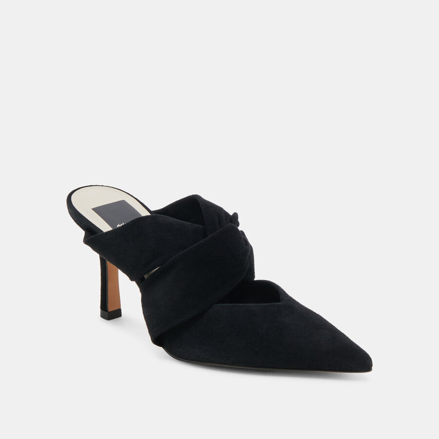 kelsy heels onyx suede