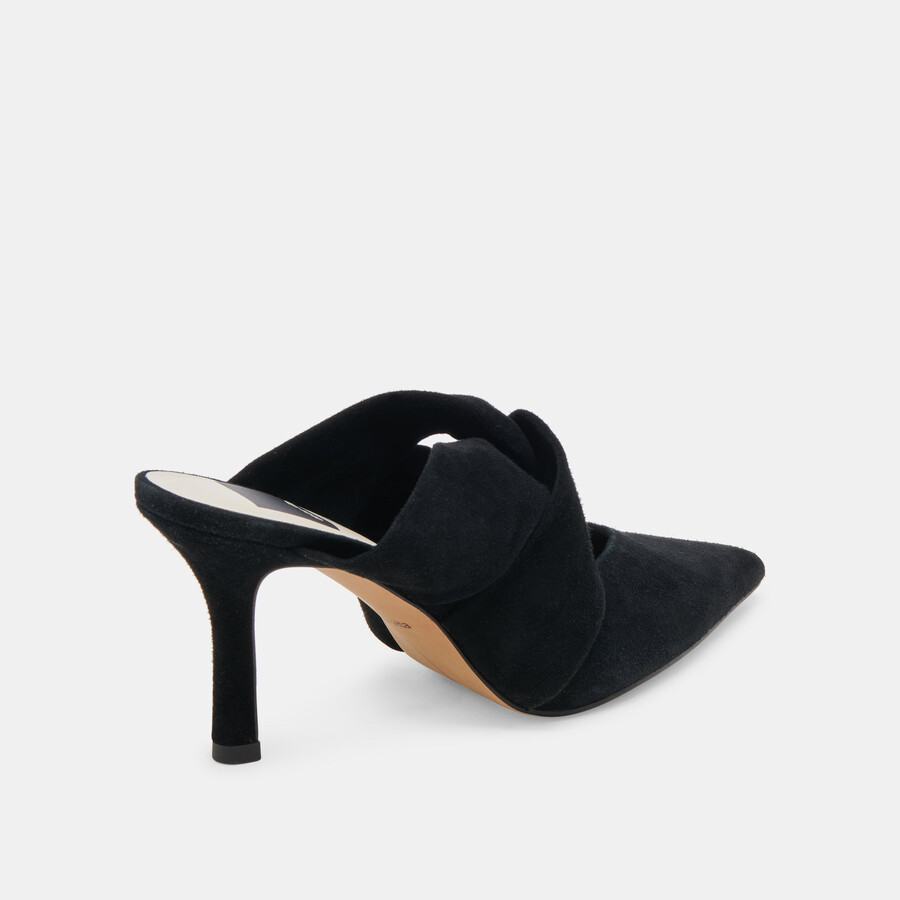 kelsy heels onyx suede