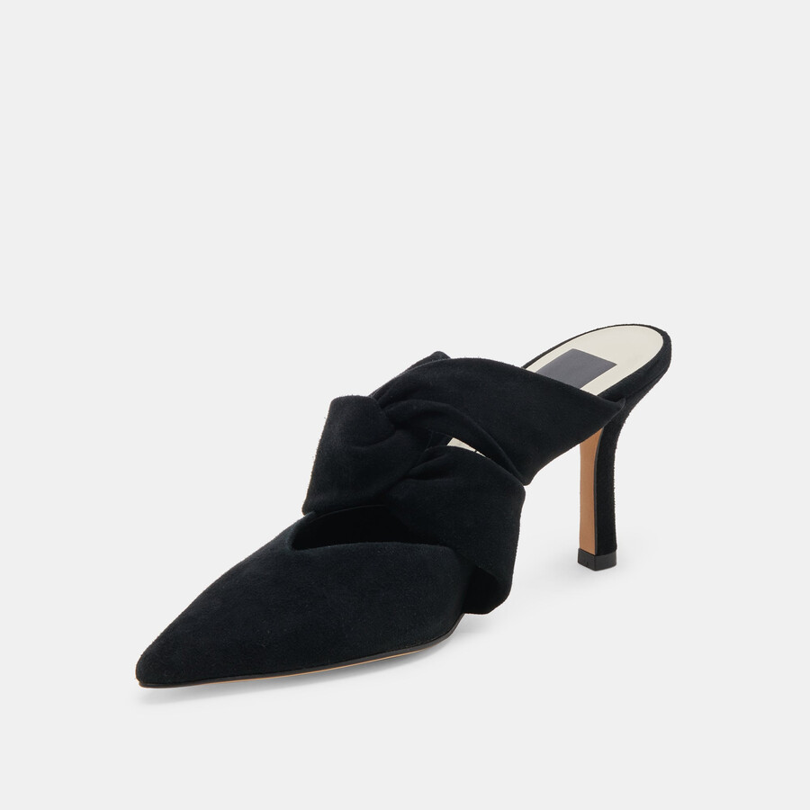kelsy heels onyx suede