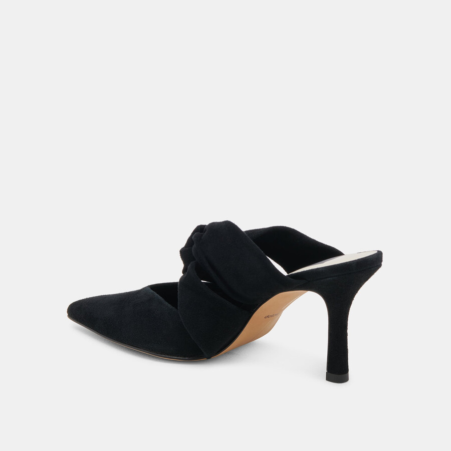 kelsy heels onyx suede