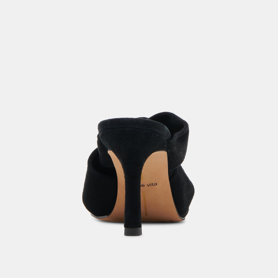 kelsy heels onyx suede
