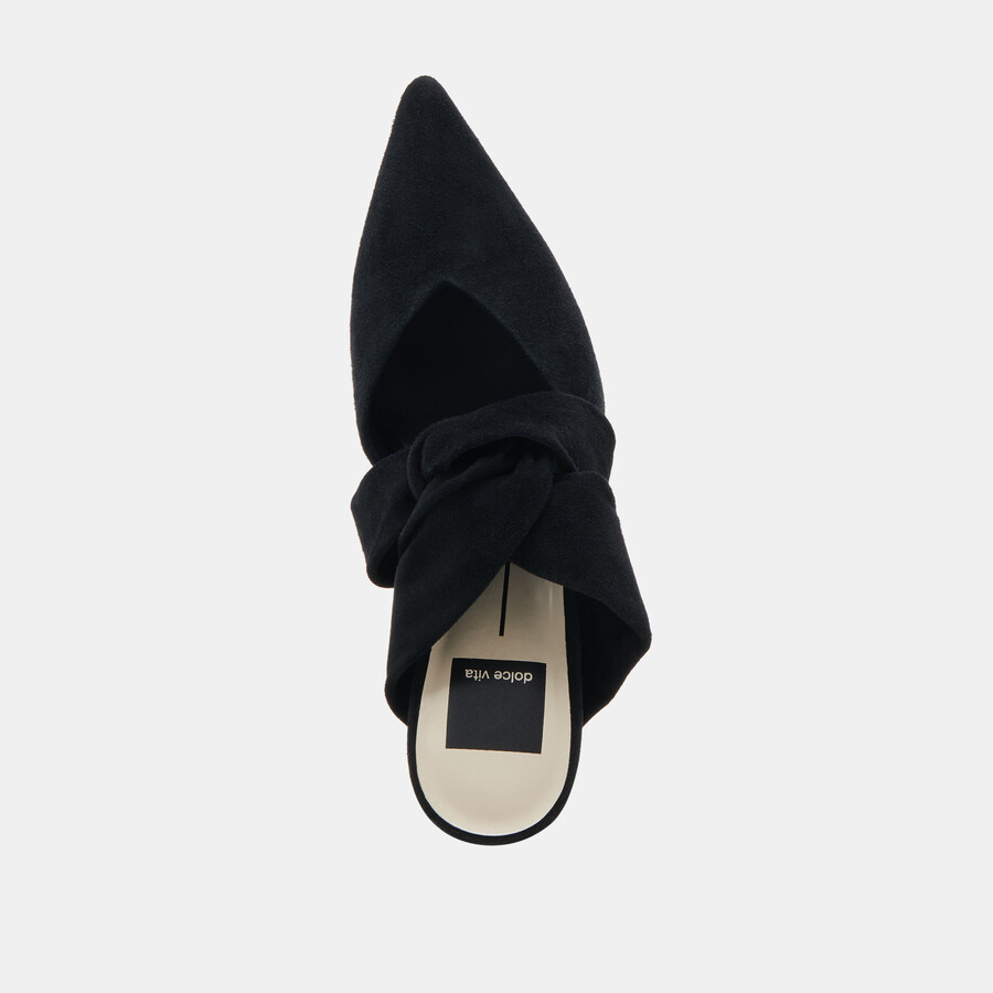 kelsy heels onyx suede