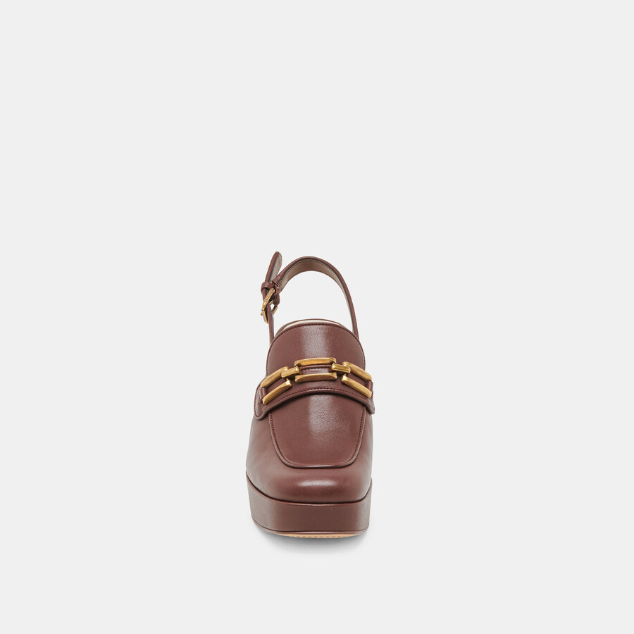 sirus heels chocolate leather