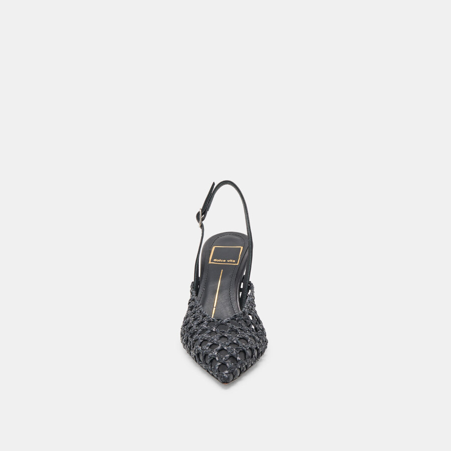 gloria heels black woven