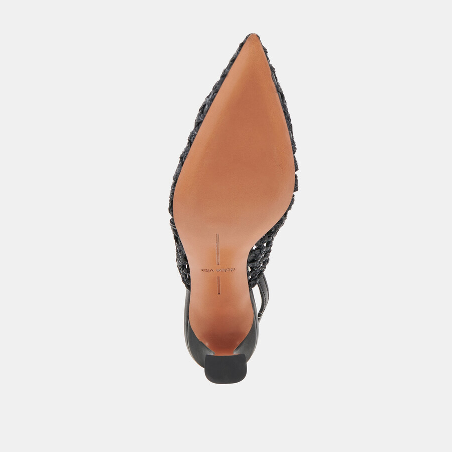 gloria heels black woven