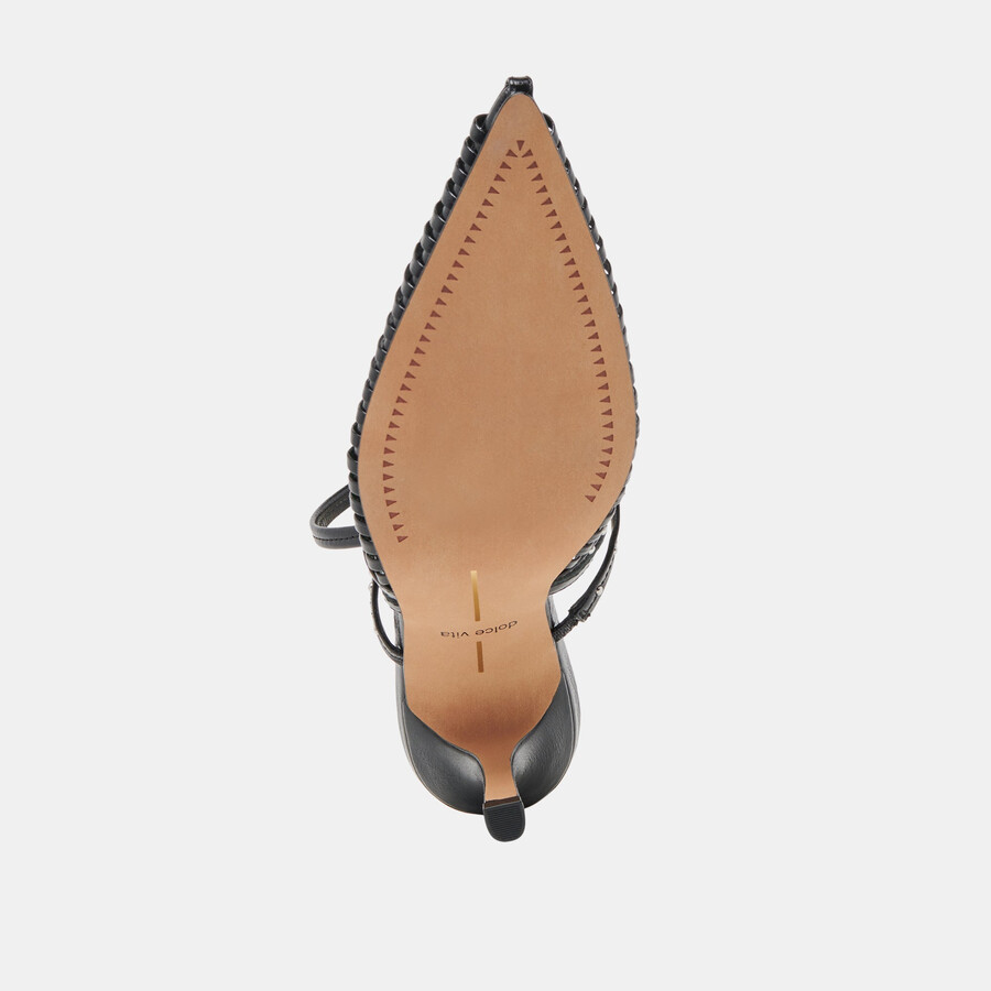 hensal heels midnight crinkle patent
