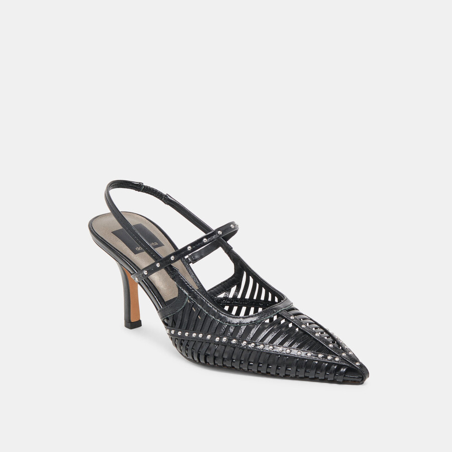 hensal heels midnight crinkle patent