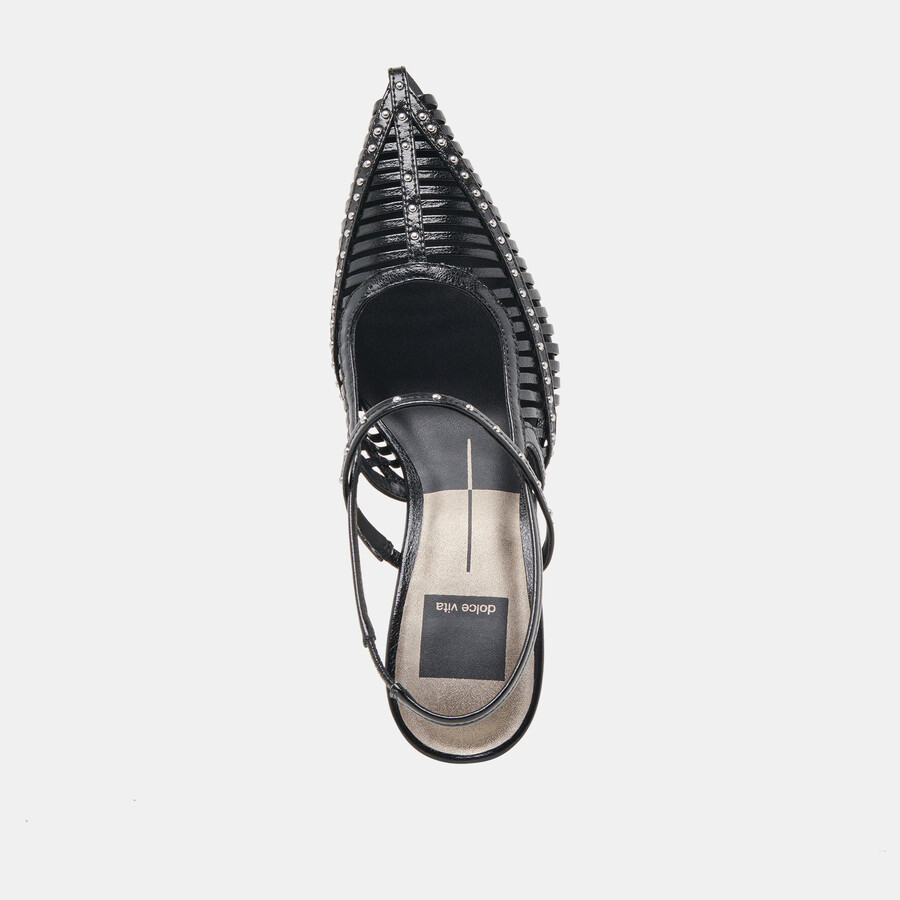hensal heels midnight crinkle patent