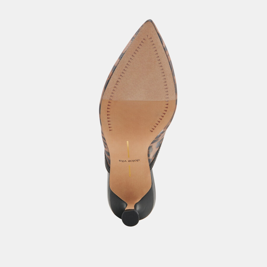 cleo heels dk leopard mesh