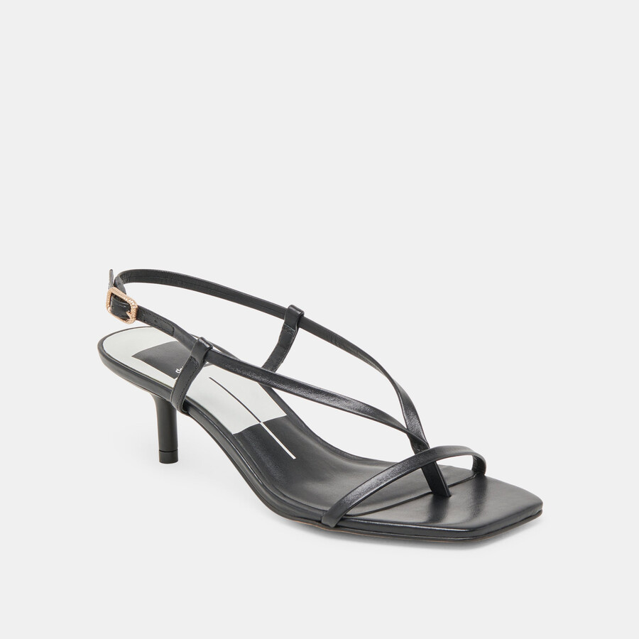 laury heels black leather