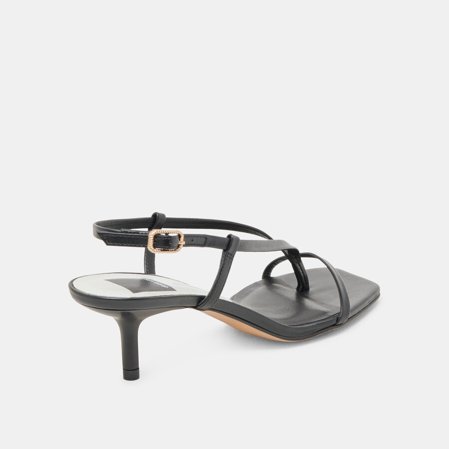 laury heels black leather