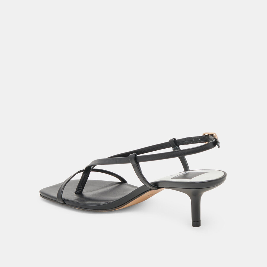 laury heels black leather